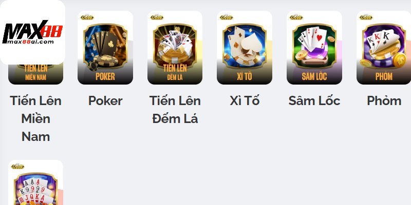 Những game bài Max88 hấp dẫn nên thử