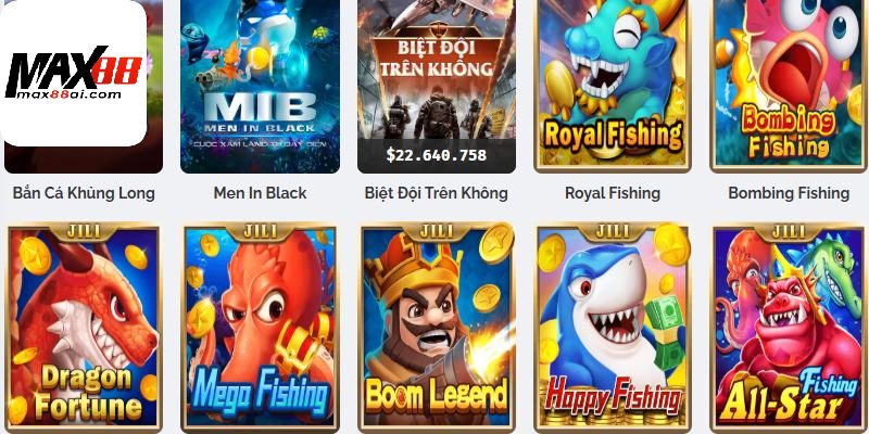 Những tựa game bắn cá nổi bật tại Max88